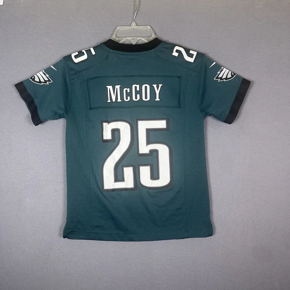 Philadelphia Eagles Jersey Youth S (8)Green NFL Football Nike McCoy #25 On Field